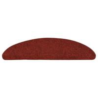 VidaXL Trapmatten zelfklevend 5 stuks 56x17x3 cm bordeaux rood halfrond - thumbnail