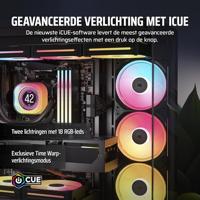 Corsair LX120-R RGB iC PC-ventilator Zwart (b x h x d) 120 x 120 x 20 mm - thumbnail