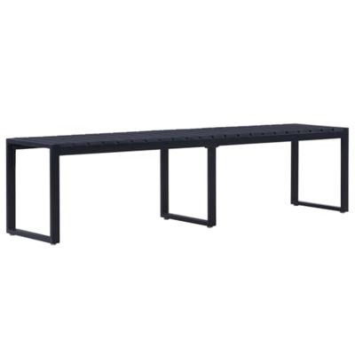 VidaXL Tuinbank 180 cm ps-plaat zwart