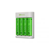 GP - ReCyko Battery Charger E411 USB - incl. 4 x AA 2100 mAh Batteries - thumbnail