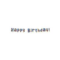 Paperdreams Letter banner - happy birthday - thumbnail