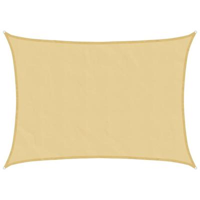 VidaXL Zonnezeil 8x6 m 100% polyester oxford zandkleurig