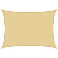 VidaXL Zonnezeil 8x6 m 100% polyester oxford zandkleurig - thumbnail