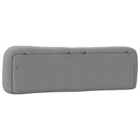 Hoofdbordkussen 180 cm stof lichtgrijs - thumbnail