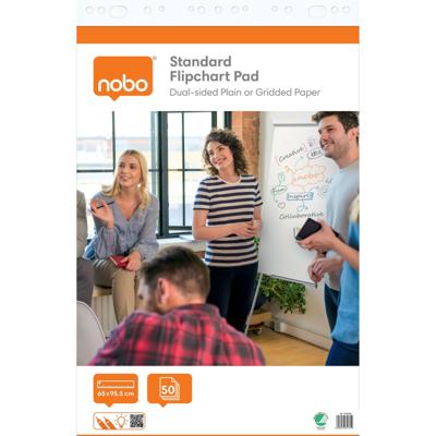 Flipoverpapier nobo standaard 65x95cm plano | 2 stuks