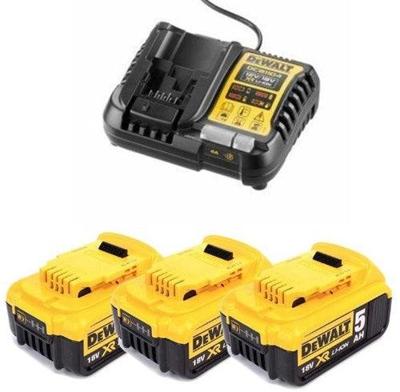 DeWALT DCB1104P3 Starterset 3x DCB184 Accu 5.0Ah 18V XR + Multilader DCB1104