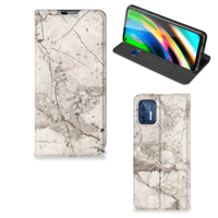 Motorola Moto G9 Plus | Standcase | Marmer Beige - thumbnail