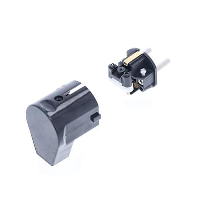 AS Schwabe 45042 Haakse stekker met randaarde Kunststof 230 V Zwart IP20