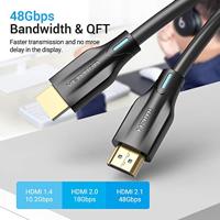 HDMI-Kabel Vention AANBI 3 m Zwart - thumbnail