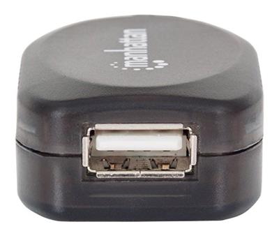 Manhattan USB-kabel USB 2.0 USB-A stekker, USB-A bus 10.00 m Zwart 150248 Manhattan USB-kabel USB 2.0 USB-A stekker, USB-A bus 10.00 m Zwart 150248
