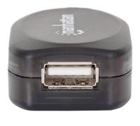 Manhattan USB-kabel USB 2.0 USB-A stekker, USB-A bus 10.00 m Zwart 150248 - thumbnail
