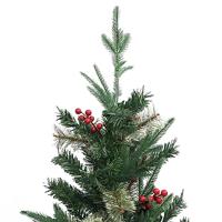 VidaXL Kerstboom met dennenappels 120 cm pvc en pe groen - thumbnail