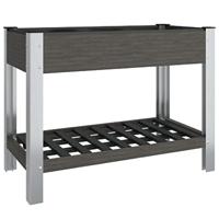 VidaXL Plantenbak verhoogd met schap 100x50x75 cm hkc - thumbnail