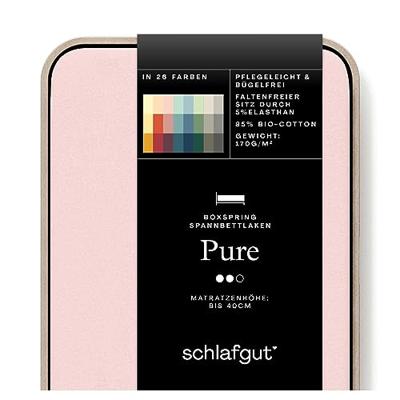 Schlafgut Schlafgut Pure Jersey Boxspring Hoeslaken S - 90x190 - 100x220 334 Purple Light - thumbnail