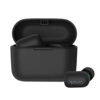 Savio TWS-09 IPX5 hoofdtelefoon/headset Draadloos Hoofdtelefoons In-ear Muziek Bluetooth Zwart - thumbnail