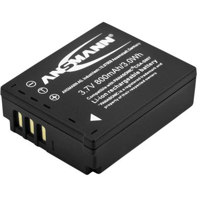Ansmann A-Pan CGA S007 Camera-accu Vervangt originele accu CGA-S007E, CGA-S007 3.7 V 800 mAh Ansmann A-Pan CGA S007 Camera-accu Vervangt originele accu CGA-S007E, CGA-S007 3.7 V 800 mAh