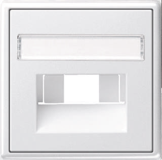 Gira inzetplaat tekstkader glanzend wit voor UAE computeraansluitdozen RJ45 028403