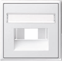 Gira inzetplaat tekstkader glanzend wit voor UAE computeraansluitdozen RJ45 028403 - thumbnail