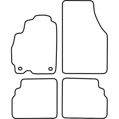 Automatten passend voor Hyundai Atos 1998-2003 TMHY510