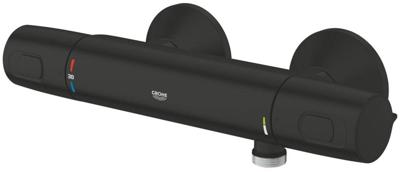 Grohe QuickFix Precision Trend douche-thermostaatkraan 12cm mat zwart