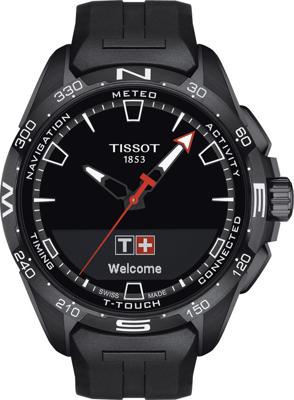 Horlogeband Smartwatch Tissot T610046208 Rubber Zwart 23mm