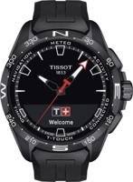 Horlogeband Smartwatch Tissot T610046208 Rubber Zwart 23mm - thumbnail