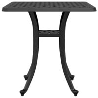 Tuintafel 53x53x53 cm gietaluminium zwart - thumbnail