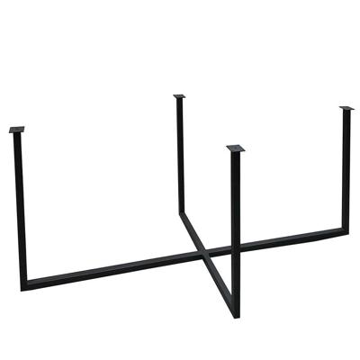 Stalen tafelpoot 178 bij 80 cm en hoogte 75,5 cm (3 x 3 cm)