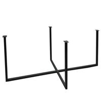 Stalen tafelpoot 178 bij 80 cm en hoogte 75,5 cm (3 x 3 cm) - thumbnail