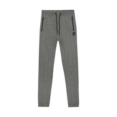 Indian Blue Jeans Winter joggingbroek jongens - grijs - geruit/zak met rits