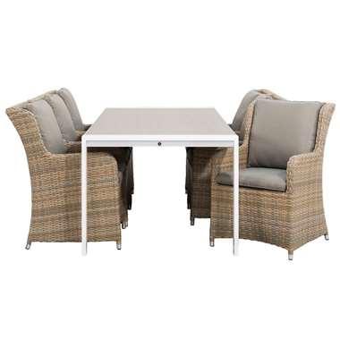 Le Sud tuinset Gironde Valencia - wit - 7-delig