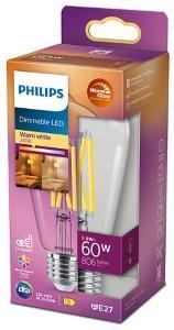 Philips LED ST64 E27 5,9-60W filament helder WarmGlow blister - 5102586 Philips LED ST64 E27 5,9-60W filament helder WarmGlow blister - 5102586