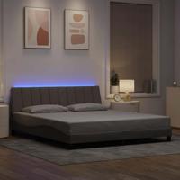 Bedframe zonder matras "Hanko" stof taupe 180x200 cm - thumbnail