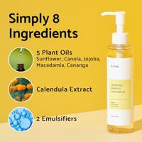 IUNIK Calendula Complete Cleansing Oil 200 ml Make-up verwijderaar en reiniger - thumbnail