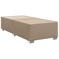 Boxspring met matras kunstleer cappuccinokleurig 90x200 cm - thumbnail