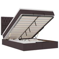 Ottoman bed met matras en LED's 120x200cm fluweel donkergroen - thumbnail