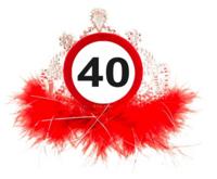 40 Jaar Tiara Verkeersbord - thumbnail