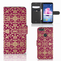 Wallet Case Huawei P Smart Barok Pink - thumbnail