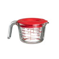 Sareva Maatbeker - met deksel - Hittebestendig Glas - 500 ml - thumbnail