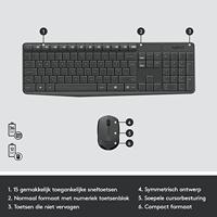 Logitech MK235 desktop zwart - thumbnail