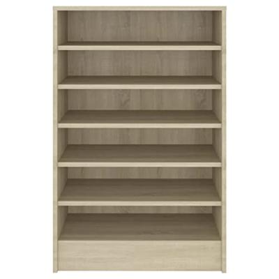 Schoenenkast 60x35x92 cm spaanplaat sonoma eikenkleurig