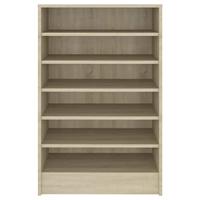 Schoenenkast 60x35x92 cm spaanplaat sonoma eikenkleurig - thumbnail