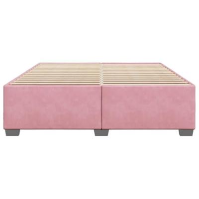 Bedframe fluweel roze 180x200 cm