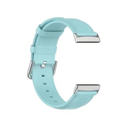 Fitbit Versa 3/4 & Sense 1/2 leren bandje - Lichtblauw Fitbit Versa 3/4 & Sense 1/2 leren bandje - Lichtblauw