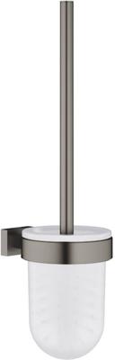 Toiletborstelset GROHE Essentials Cube Hard Graphite Geborsteld Toiletborstelset GROHE Essentials Cube Hard Graphite Geborsteld