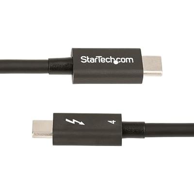 StarTech.com 50cm Thunderbolt 4 Kabel, 40Gbps, 100W PD, 4K/8K Video, Intel-Certified Thunderbolt Kabel, Compatibel met USB4/Thunderbolt 3/USB 3.2/USB Type-C/DisplayPort (TBLT4MM50CM)