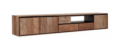 DTP Home Zwevend TV-meubel 'Metropole' Teakhout, 235cm