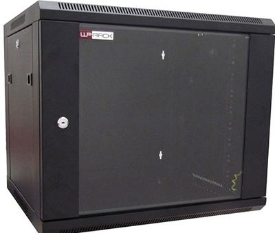 WP Rack WPN-RWB-12605-B Wandbehuizing Glasdeur 12U Zwart - 600x635x500mm (BxHxD)