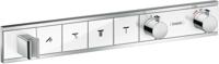 Hansgrohe RainSelect thermostaat afbouwdeel voor 4 functies, wit/chroom - thumbnail