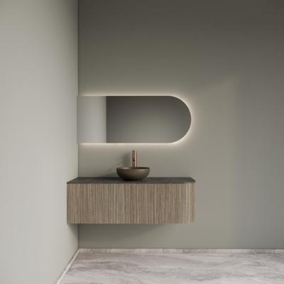 Badkamermeubelset Gliss Design Alluro 120 cm Links Corn Silk